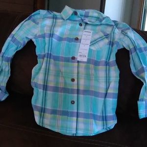 Boys plaid long sleeve shirt